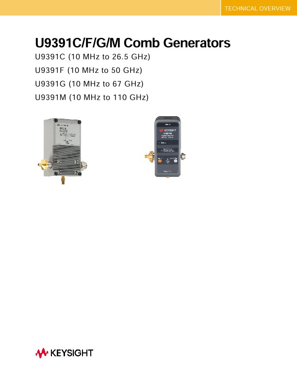 U9391C/F/G/M Comb Generators | Keysight